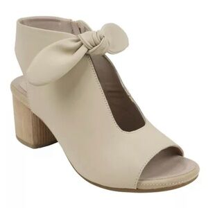 New GC Shoes Women's Kimora Knot Detail Block Heel Dress Sandals size 8